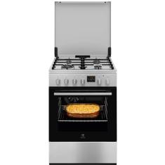 Gaasipliit Electrolux, 60 cm, 4 x gaas, elektriahi, katalüüs, rv-teras