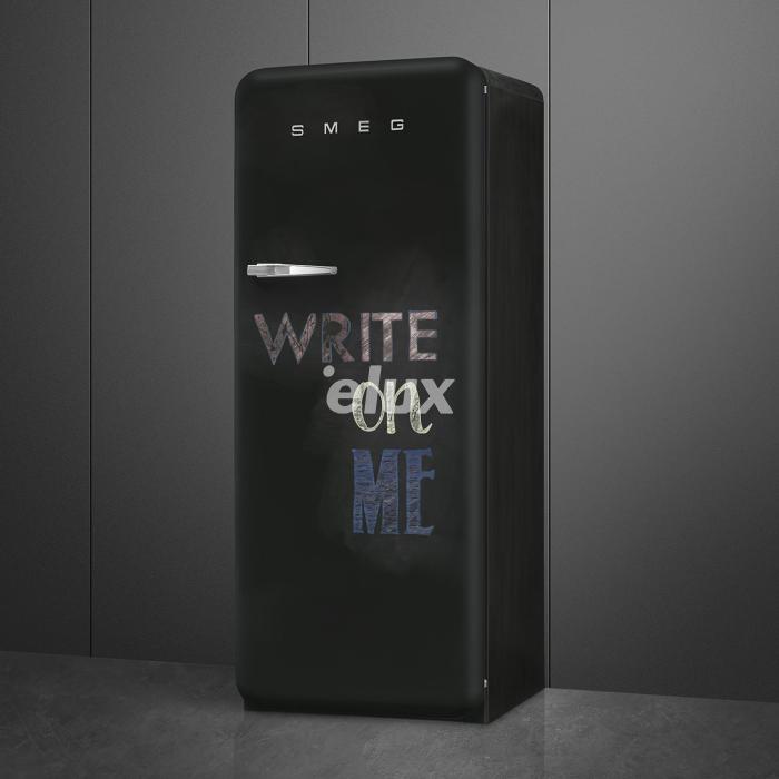 Külmik Smeg, 50-ndate stiil, 153 cm, 244/26 l, 35 dB, mehaaniline juhtimine, matt must tahvel