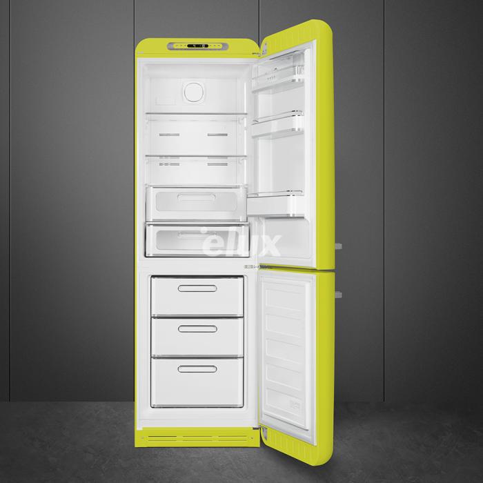 Külmik Smeg, 50-ndate stiil, 196 cm, 234/97 l, 35 dB, elektrooniline juhtimine, laimiroheline, NoFrost