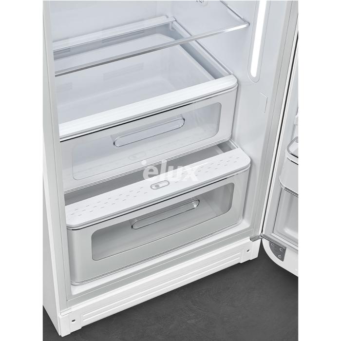 Külmik Smeg, 50-ndate stiil, 153 cm, 244/26 l, 35 dB, mehaaniline juhtimine, matt valge