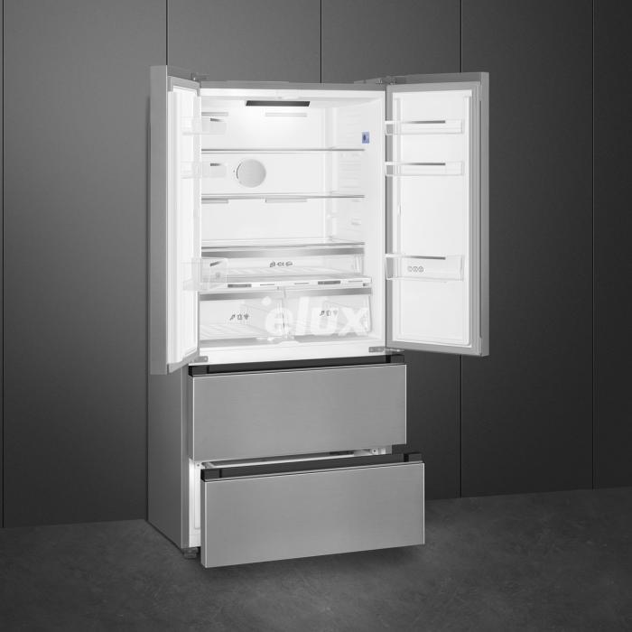 Külmik Smeg, 183 cm, 353/157 l, 35 dB, elektrooniline juhtimine, rv teras