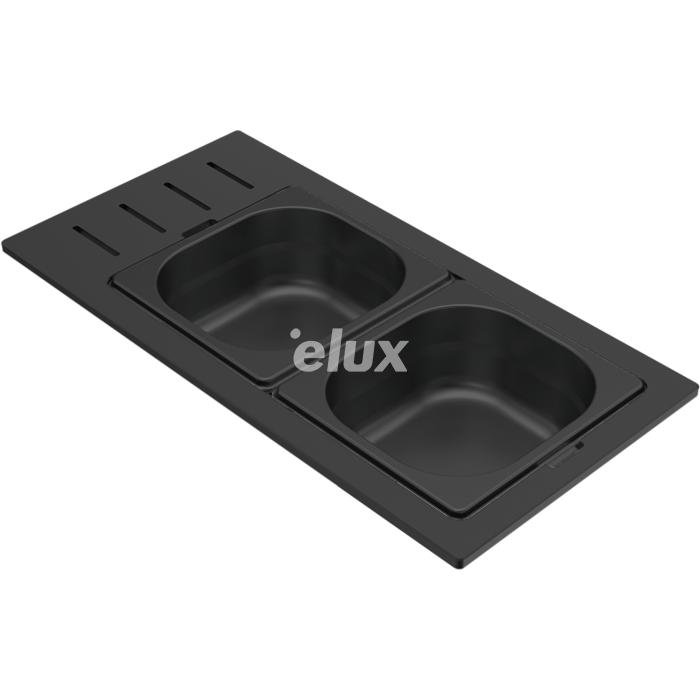 Слив Elleci Gourmet 433 1/6, черный