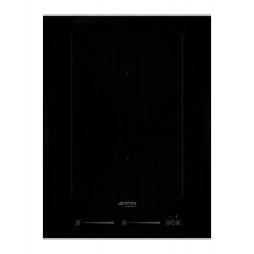 Pliidiplaat Smeg Dolce Stil Novo, 2 x multi induktsioon, 38 cm, lõigatud, must/rv teras