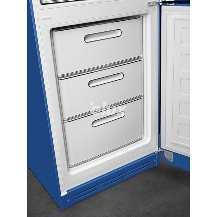 Külmik Smeg, 50-ndate stiil, NoFrost, 196 cm, 234/97 l, 35 dB, elektrooniline juhtimine, sinine