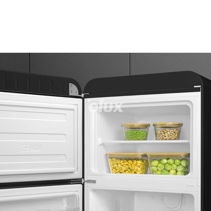 Külmik Smeg, 50-ndate stiil, 172 cm, 222/72 l, 34 dB, mehaaniline, vasak, must
