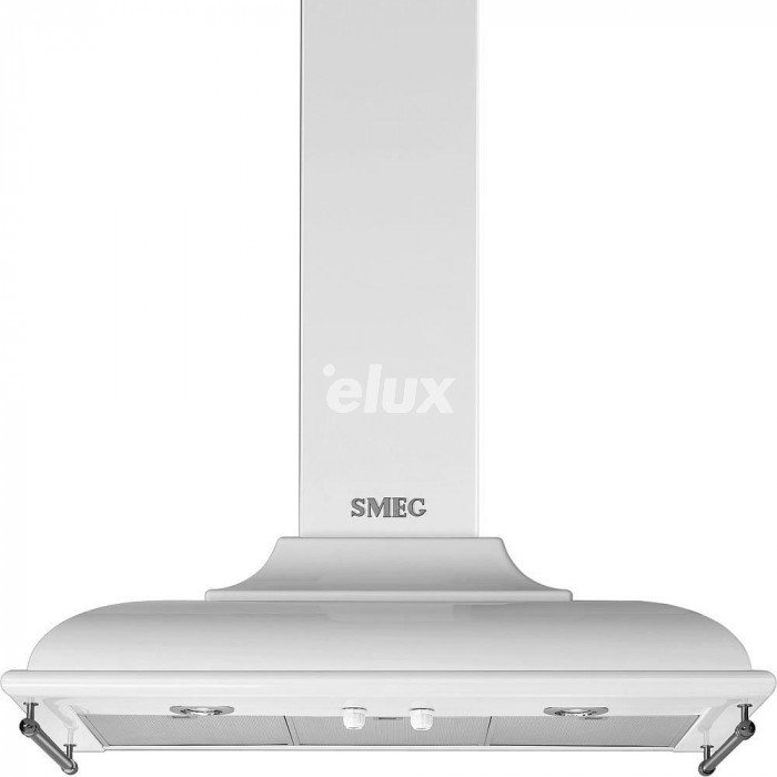Õhupuhastaja Smeg Cortina, Seina, 90 cm, valge/antiikhõbe, 788m3/h, 63 dB