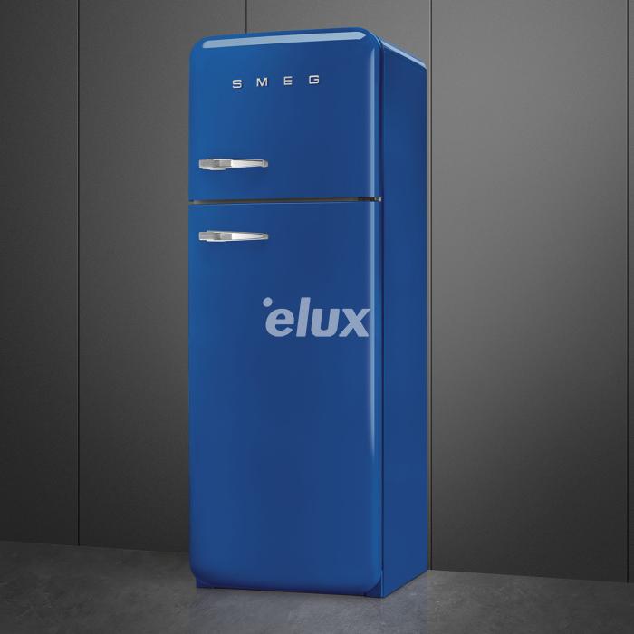 Külmik Smeg, 50-ndate stiil, 172 cm, 222/72 l, 34 dB, sinine