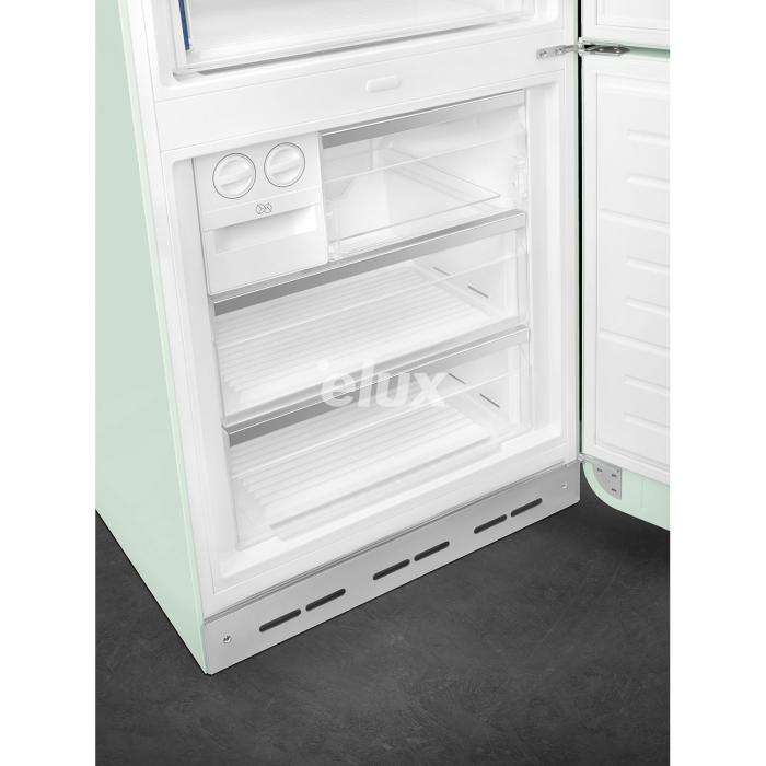 Külmik Smeg, 50-ndate stiil, 205 cm, 344/137 l, 37 dB, elektrooniline juhtimine, NoFrost, pastellroheline