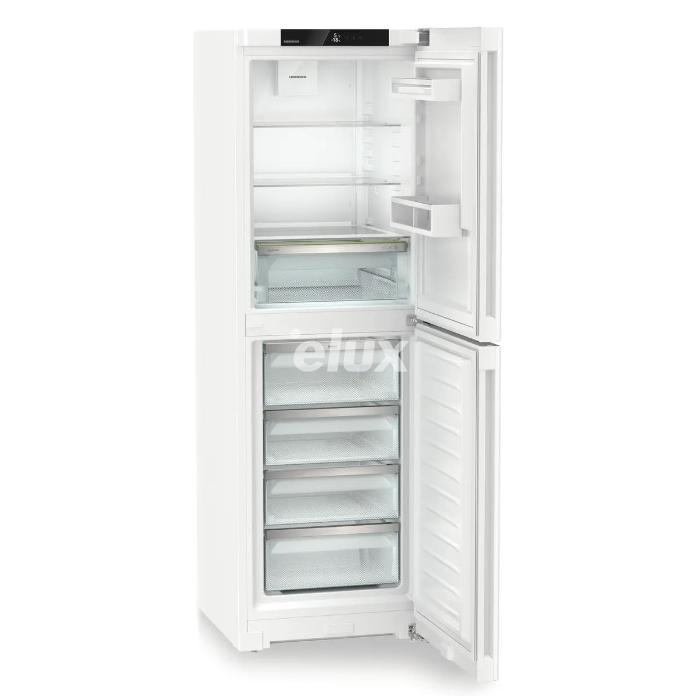 Külmik Liebherr Plus, 185,5 cm, 187/132 l, 35 dB, puutetundlik, NoFrost, valge