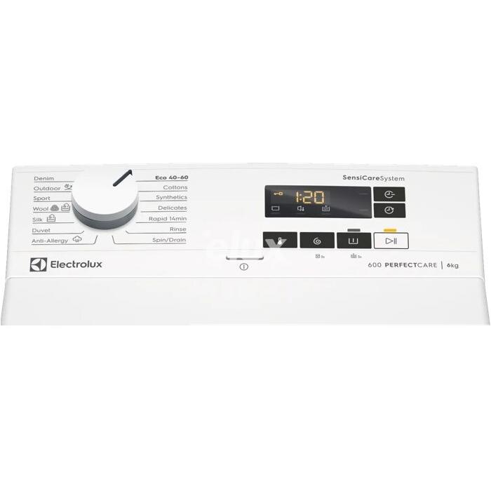 Pesumasin Electrolux, pealtlaetav, 6 kg, 1000 p/min, valge