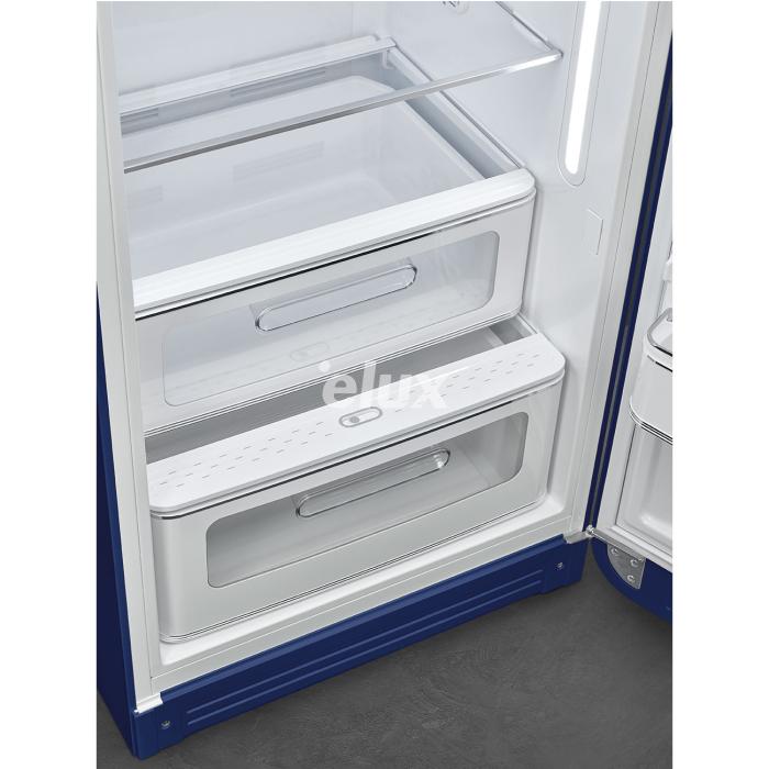 Külmik Smeg, 50-ndate stiil, 153 cm, 244/26 l, 35 dB, mehaaniline juhtimine, Union Jack
