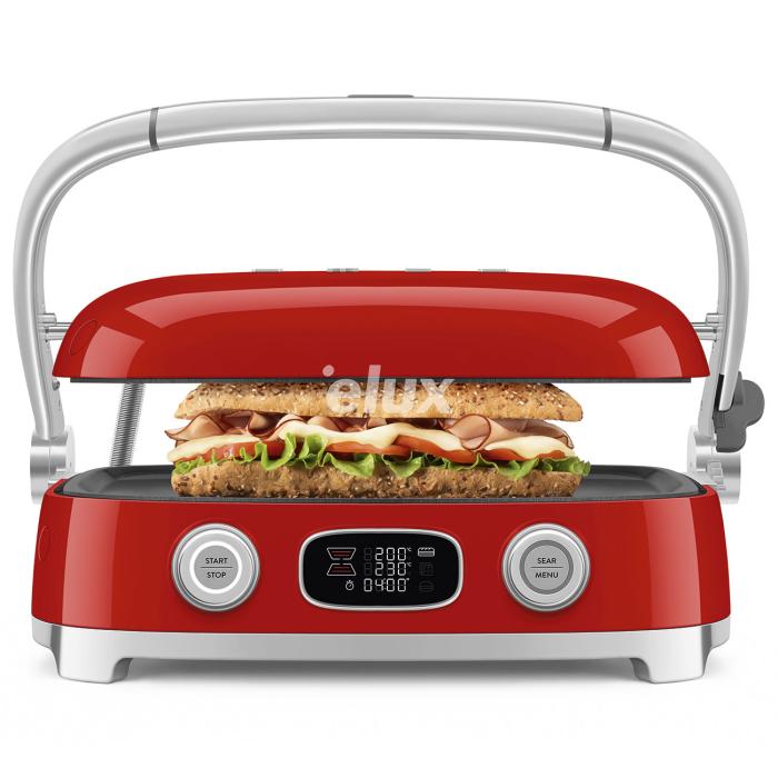 Lauagrill Smeg, 50`ndate stiil, punane