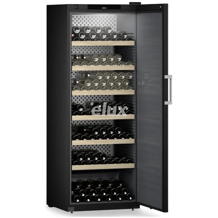 Veinikülmik Liebherr GrandCru, 204,4 cm, 324 pudelit, 38 dB, must