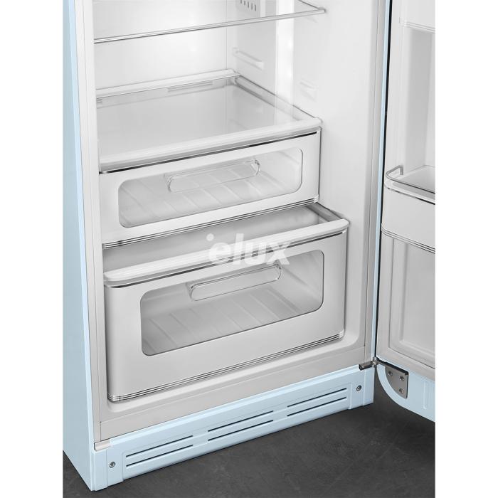 Külmik Smeg, 50-ndate stiil, 172 cm, 222/72 l, 34 dB, mehaaniline, parem, pastellsinine