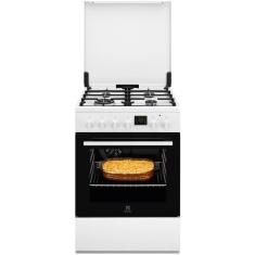 Gaasipliit Electrolux, 60 cm, 4 x gaas, elektriahi, katalüüs, valge