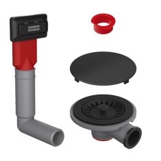 Franke valamu manuaalne klapi komplekt , matt must