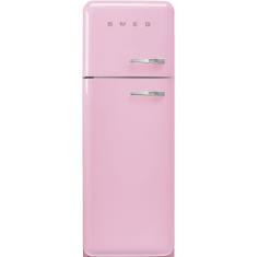 Külmik Smeg, 50-ndate stiil, 172 cm, 222/72 l, 34 dB, vasak, mehaaniline juhtimine, pastellroosa