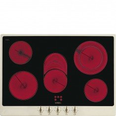 Pliidiplaat Smeg Colonial, 5 x Hilight, 72 cm, must/kreem raam