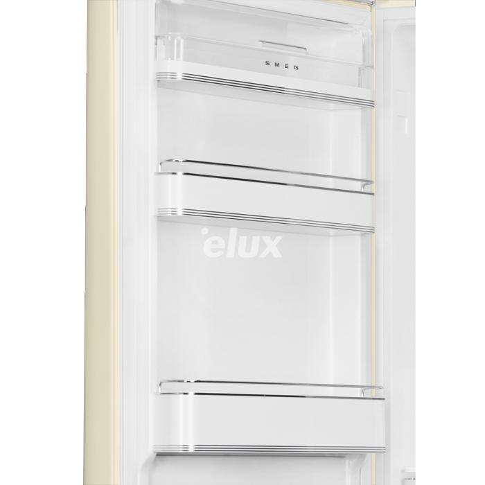 Külmik Smeg, 50-ndate stiil, NoFrost, 196 cm,  234/97 l, 35 dB, elektrooniline juhtimine, kreem