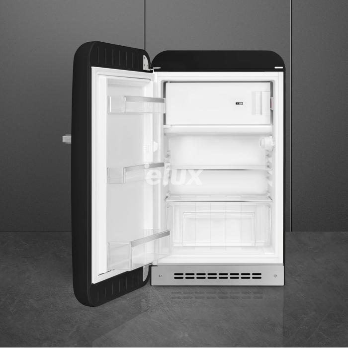 Külmik Smeg, 50-ndate stiil, 97 cm, 105/17 l, 35 dB, mehaaniline juhtimine, vasak, must
