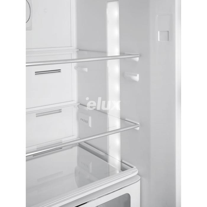 Külmik Smeg, 50-ndate stiil, NoFrost, 196 cm, 234/97 l, 35 dB, elektrooniline juhtimine, pastellroheline
