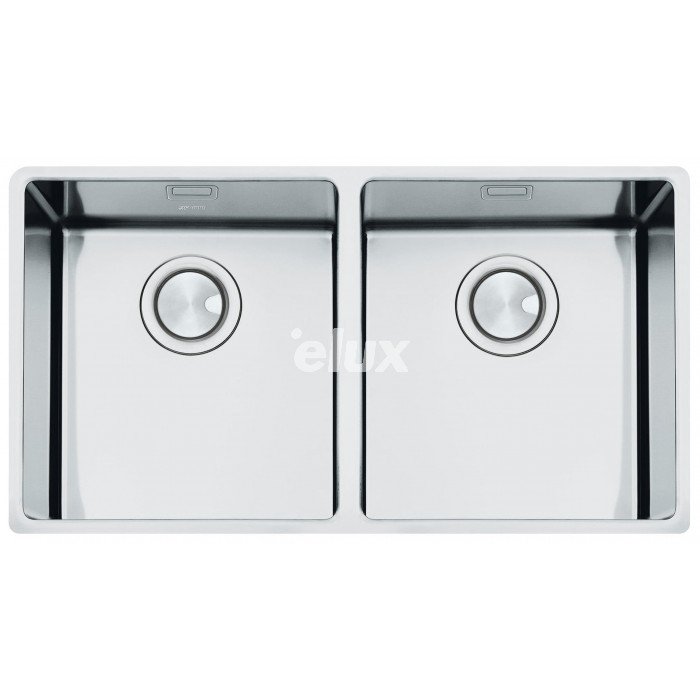 Valamu Smeg Mira, 80 cm, alt monteeritav, vääristeras, roostevaba teras