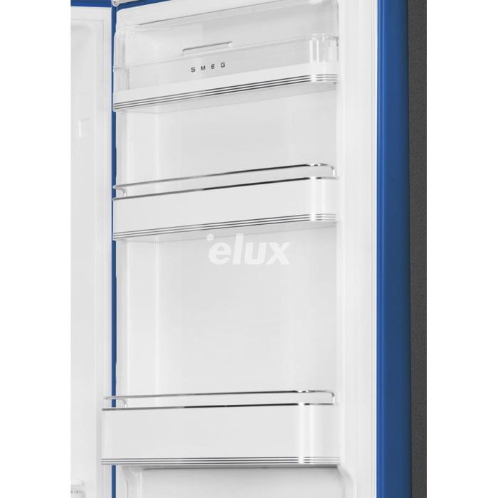 Külmik Smeg, 50-ndate stiil, NoFrost, 196 cm, 234/97 l, 35 dB, elektrooniline juhtimine, sinine