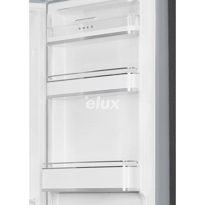 Külmik Smeg, 50-ndate stiil, 196 cm, 234/97 l, 35 dB, elektrooniline juhtimine, NoFrost, hõbedane