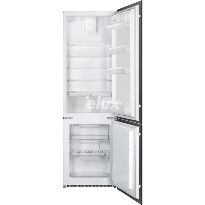 Külmik Smeg, integreeritav, 178 cm, 196/73 l, 34 dB, puutetundlik juhtimine, valge
