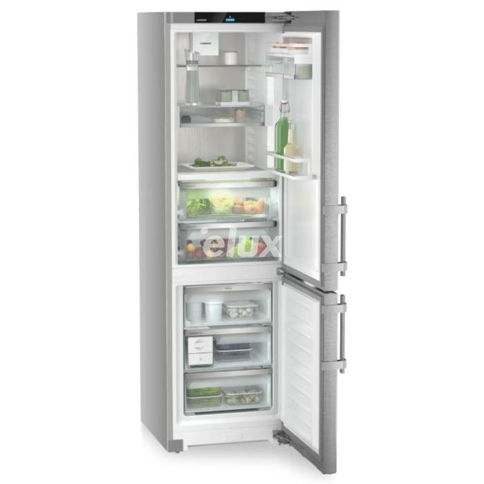 Külmik Liebherr Plus, 185,5 cm, 181/133 l, 34 dB, puutetundlik, NoFrost, rv teras