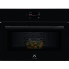 Микроволновая печь Electrolux, высота 45 см, мощность 1000 Вт, черная.