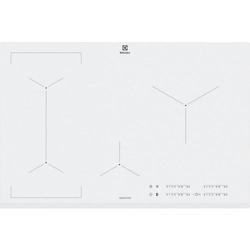 Pliidiplaat Electrolux, 4 x induktsioon, 78 cm, valge, faasitud esiserv