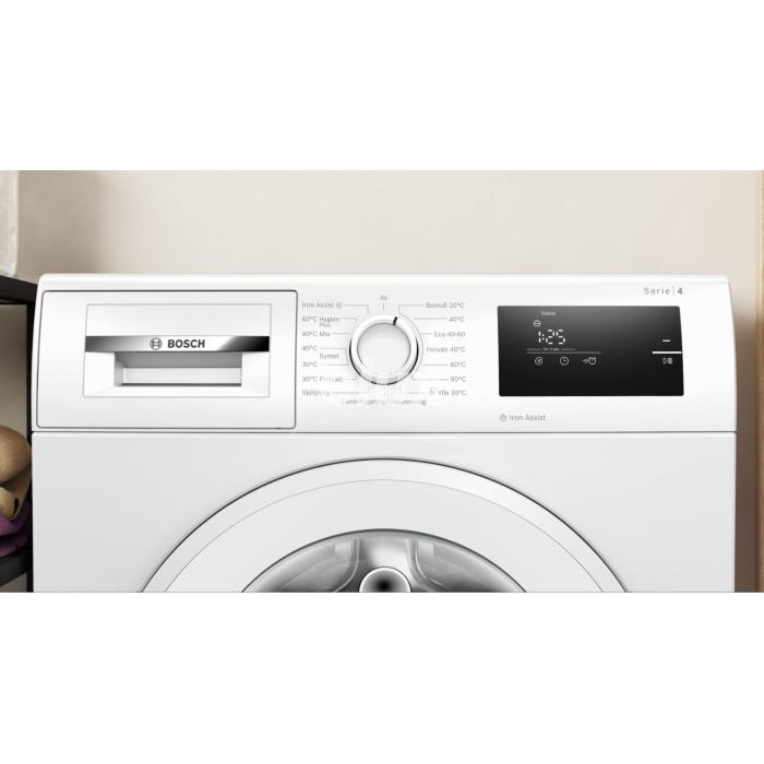 Pesumasin Bosch, eestlaetav, 8 kg, Seeria 4, 1400 p/min, valge
