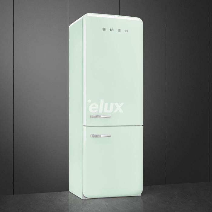 Külmik Smeg, 50-ndate stiil, 205 cm, 344/137 l, 37 dB, elektrooniline juhtimine, NoFrost, pastellroheline