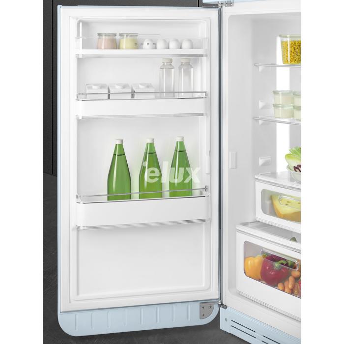Külmik Smeg, 50-ndate stiil, 172 cm, 222/72 l, 34 dB, mehaaniline, vasak, pastellsinine
