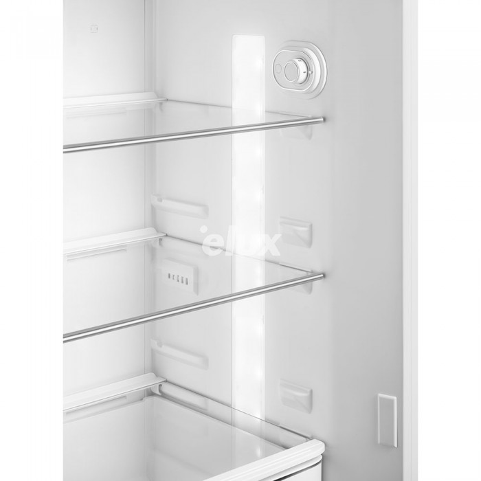 Külmik Smeg, 50-ndate stiil, 172 cm, 222/72 l, 37 dB, mehaaniline, parem, oranž