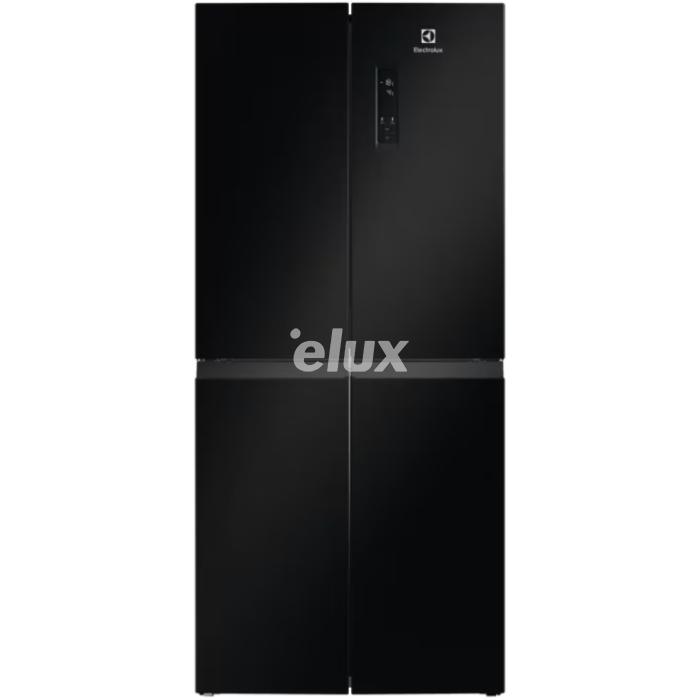 Külmik Electrolux, Side-by-side, 180 cm, 269/153 l, 38 dB, puutetundlik, NoFrost, must