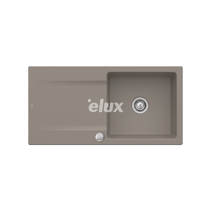Valamu Villeroy&Boch, Siluet 60, 100 cm, pealt paigaldatav, nupuga, keraamiline, Timber