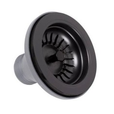 Korvsõelaga äravool Lira, ava 90 mm, ümar ülevool, iron black, PVD töötlus