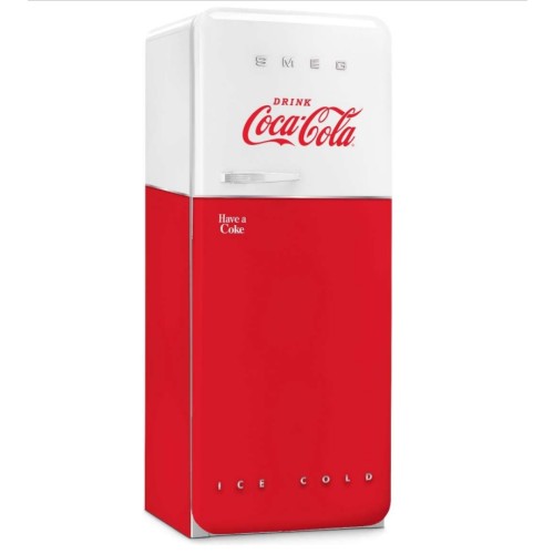 Külmik Smeg, 50-ndate stiil, 150 cm, 244/26 l, 35 dB, elektrooniline juhtimine, Coca-Cola