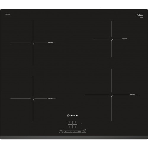Pliidiplaat Bosch, 4 x induktsioon, 60 cm, faasitud, must