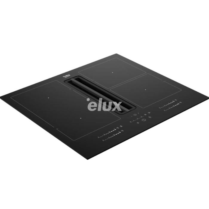 Õhupuhastiga pliidiplaat Beko, 4 x induktsioon, 60 cm, 620 m3/h, must
