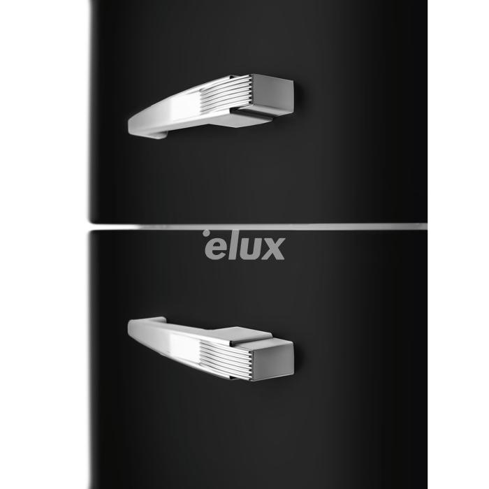 Külmik Smeg, 50-ndate stiil, 196 cm, 234/97 l, 35 dB, elektrooniline juhtimine, NoFrost, must