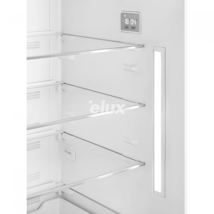 Külmik Smeg, 50-ndate stiil, 205 cm, 344/137 l, 42 dB, puutetundlik juhtimine, NoFrost, pastellsinine, parem