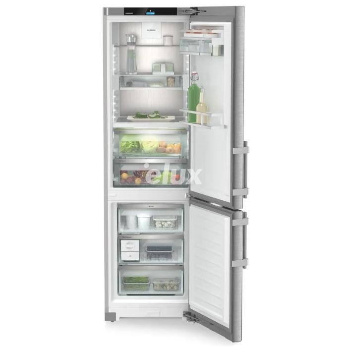 Külmik Liebherr Plus, 185,5 cm, 181/133 l, 34 dB, puutetundlik, NoFrost, rv teras