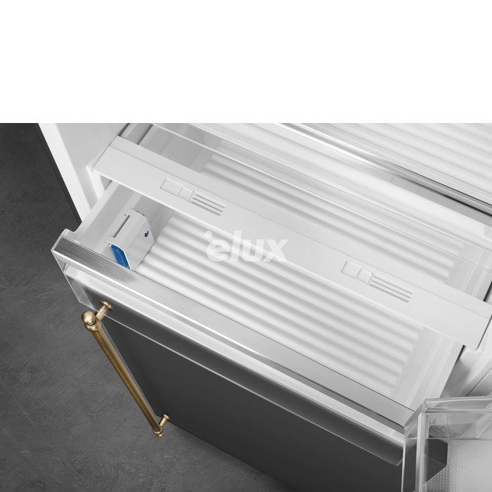 Külmik Smeg Colonial, 195,5 cm, 344/137 l, 42 dB, elektrooniline juhtimine, NoForst, parem, antratsiit/messing