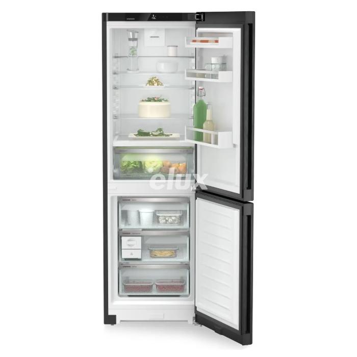 Külmik Liebherr Plus, 185,5 cm, 218/103 l, 34 dB, puutetundlik, NoFrost, must